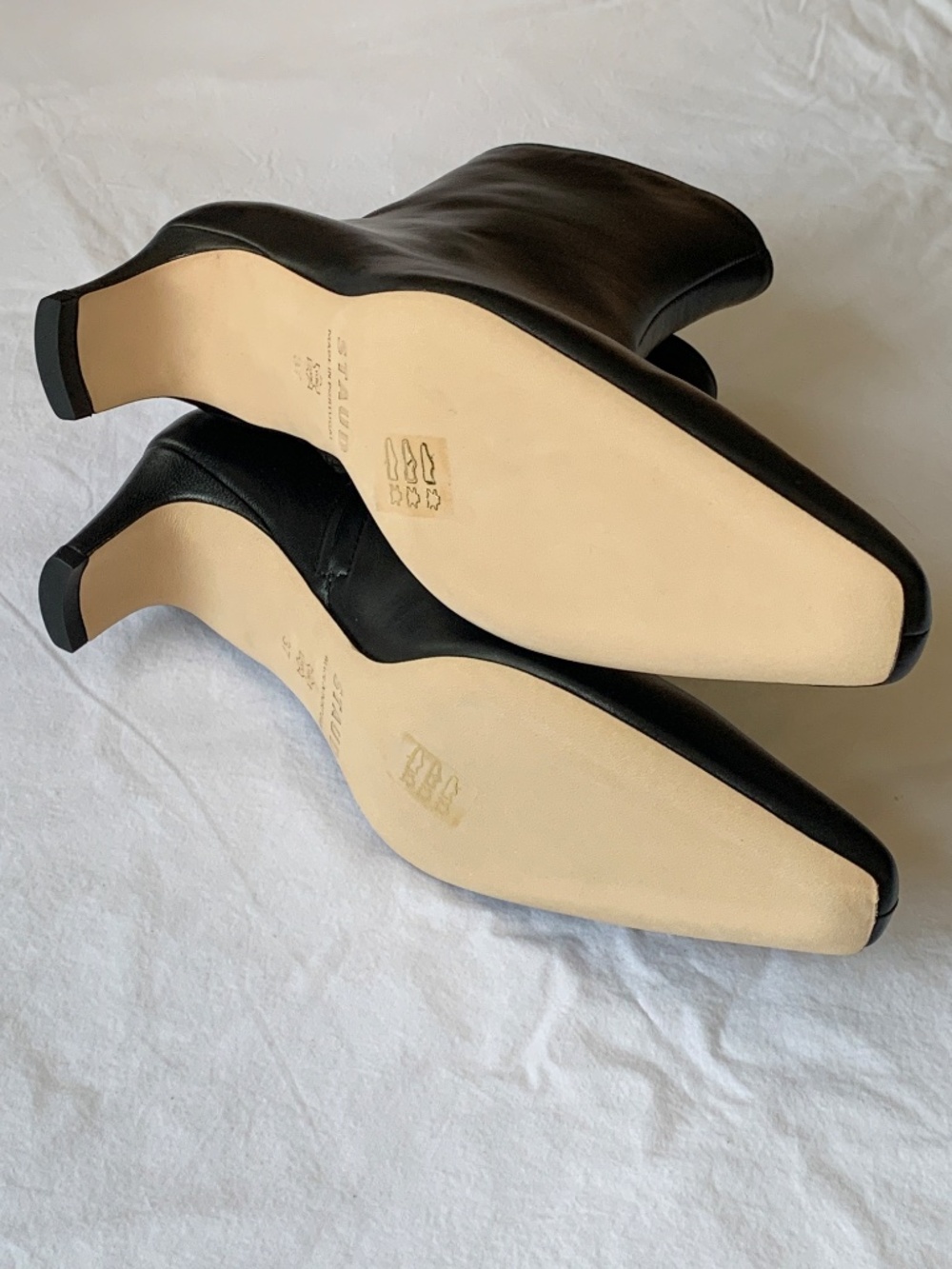 Staud Wally Leather Ankle Boots Black 37 - Picture 13 of 16